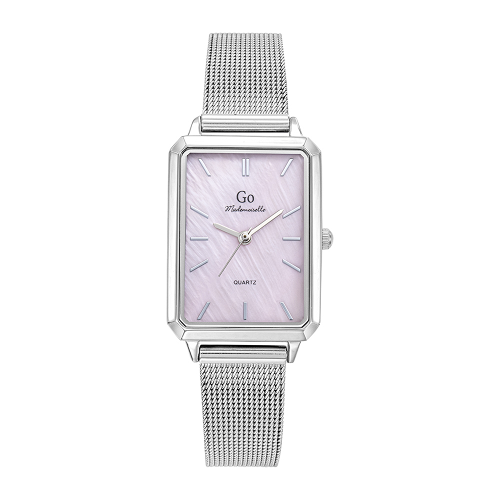 Montre Femme Boîtier Argenté Bracelet Métal Argenté - 695658