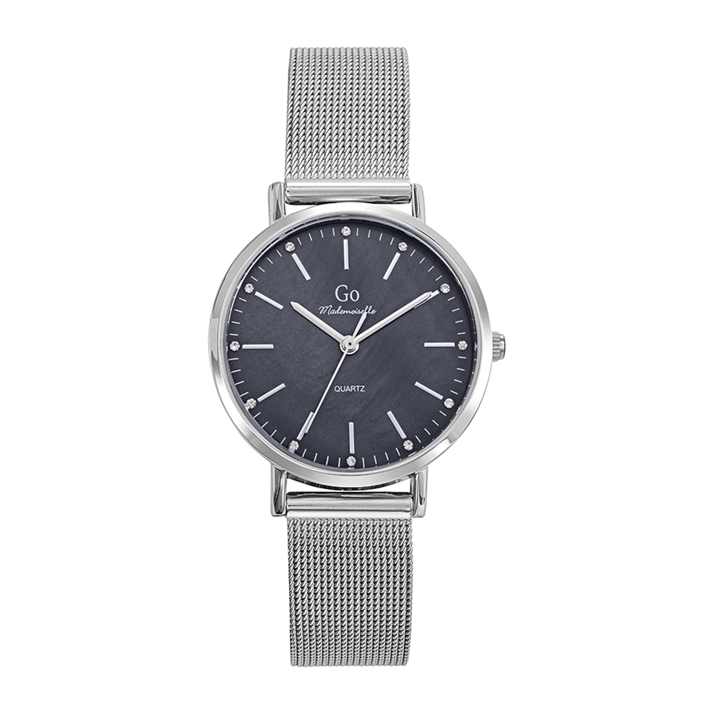 Montre Femme Boîtier Argenté Bracelet Métal Argenté - 695661