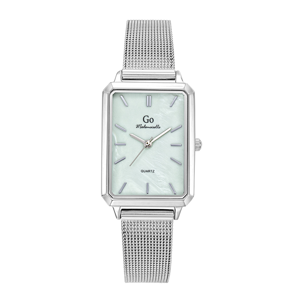 Montre Femme Boîtier Argenté Bracelet Métal Argenté - 695657
