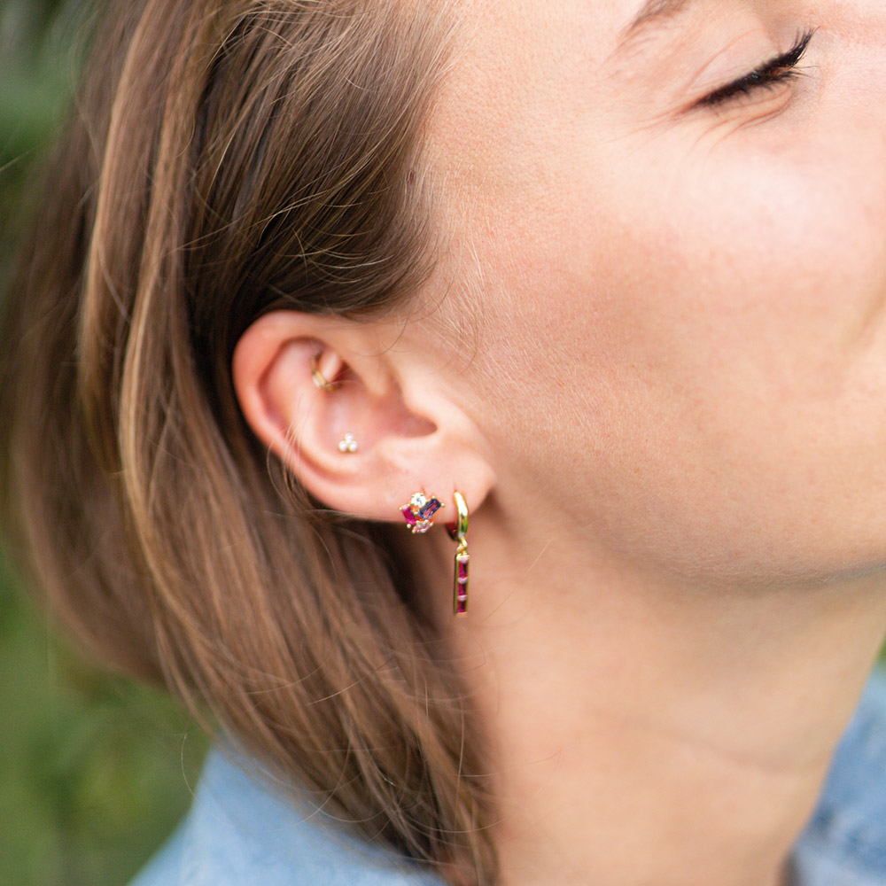 Boucle d'oreille Femme Plaqué or - 606608 – Image 2