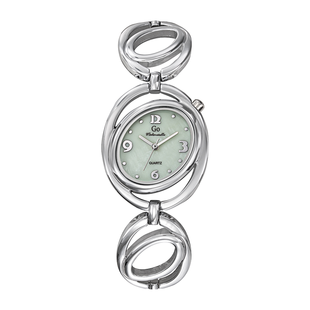 Montre Femme Boîtier Argenté Bracelet Métal Argenté - 694768