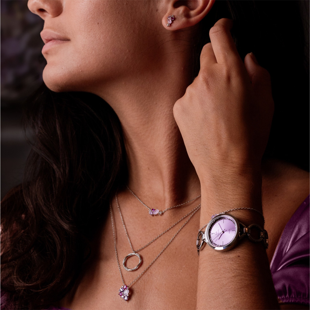 Montre Femme Boîtier Argenté Bracelet Métal Argenté - 695422 – Image 3