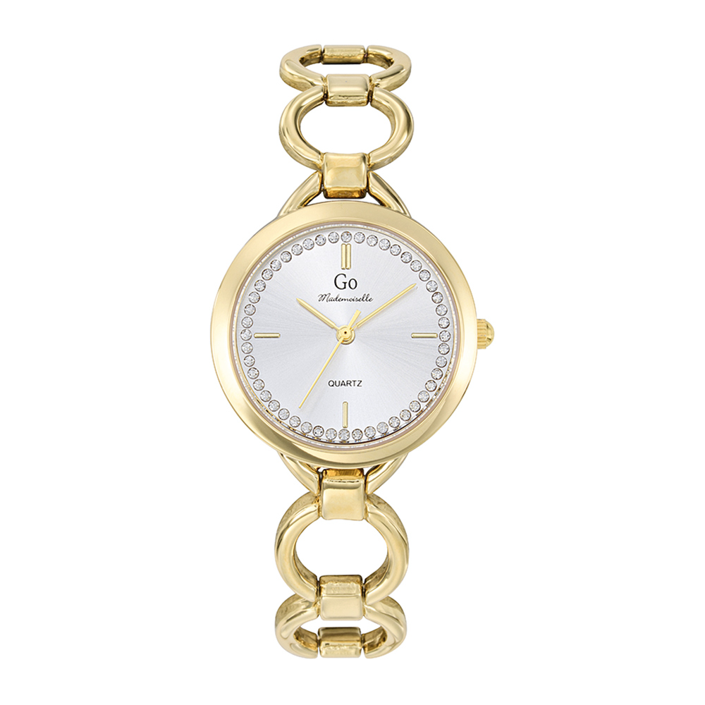 Montre Femme Boîtier Doré Bracelet Métal Doré - 695515