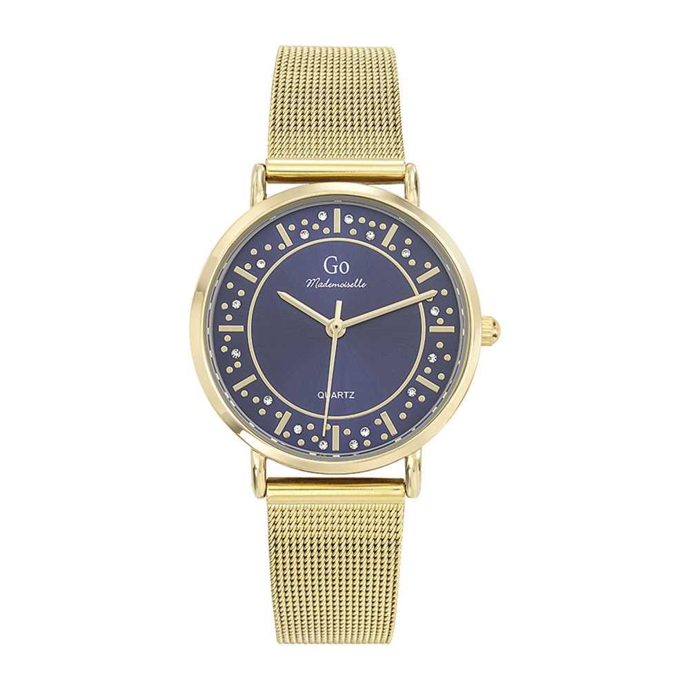 Montre Femme Boîtier Doré Bracelet Métal Doré - 695592