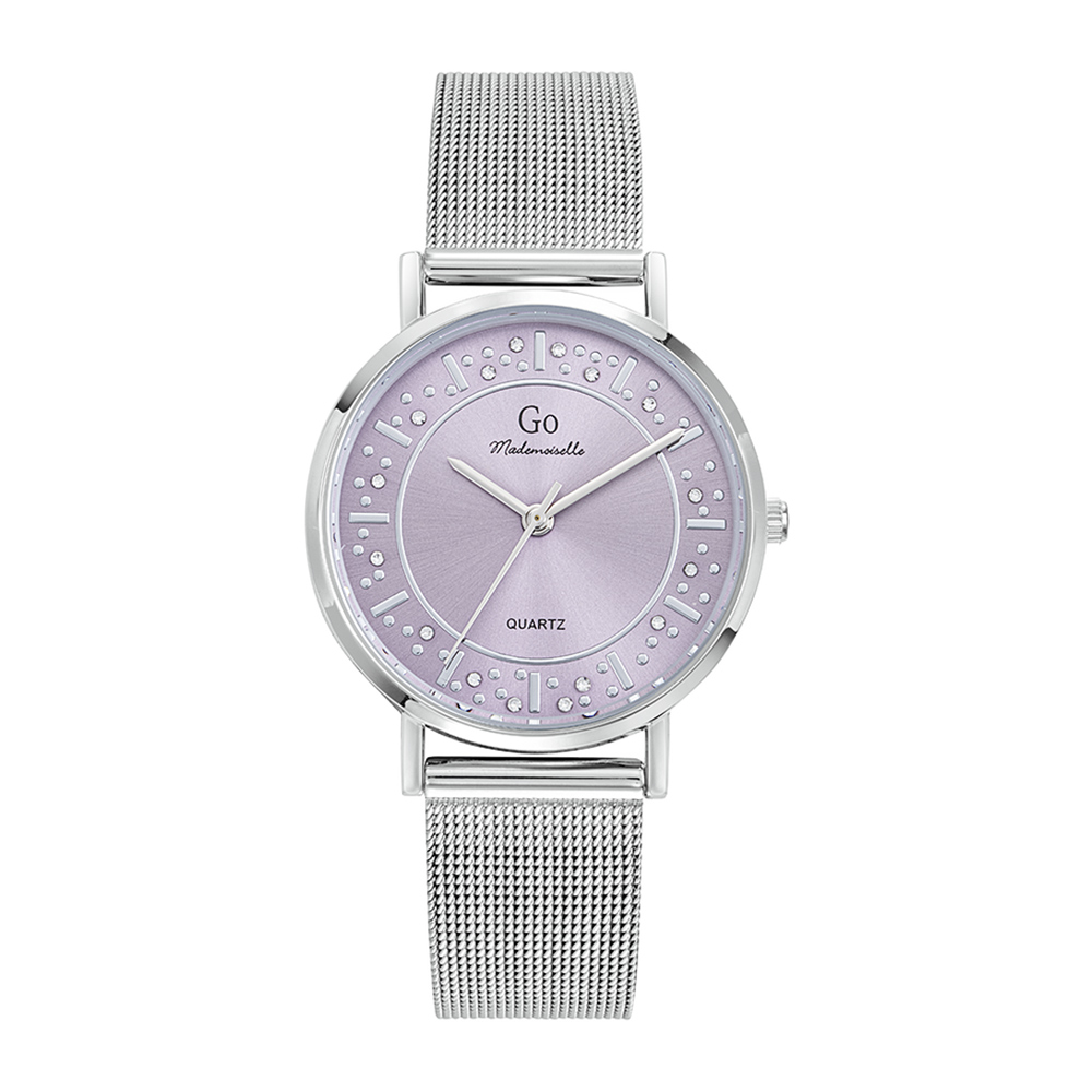 Montre Femme Boîtier Argenté Bracelet Métal Argenté - 695618