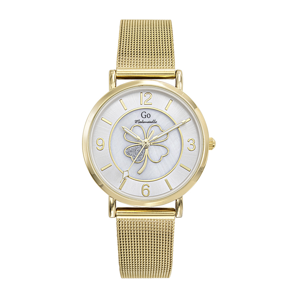 Montre Femme Boîtier Doré Bracelet Métal Doré - 695642