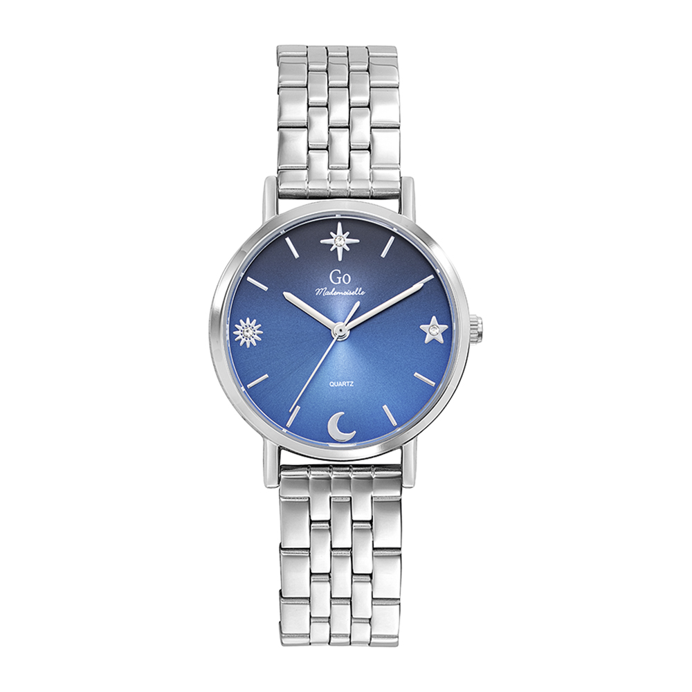 Montre Femme Boîtier Argenté Bracelet Métal Argenté - 695646