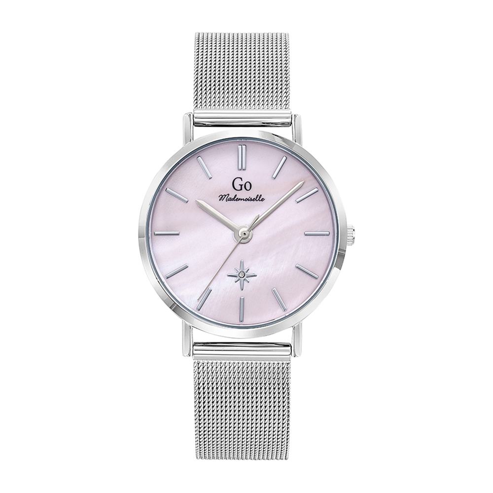 Montre Femme Boîtier Argenté Bracelet Métal Argenté - 695651
