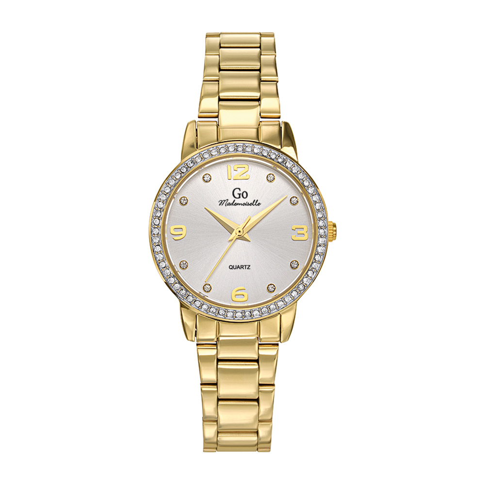 Montre Femme Boîtier Doré Bracelet Métal Doré - 695299