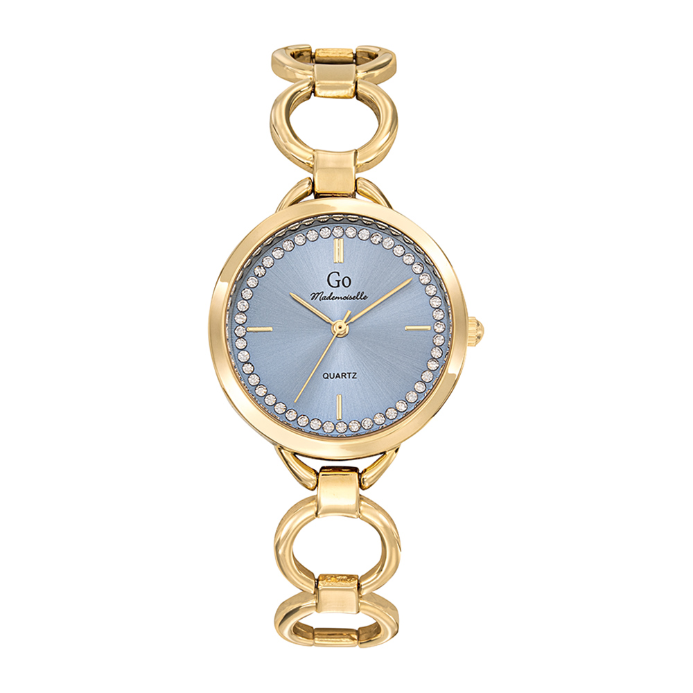 Montre Femme Boîtier Doré Bracelet Métal Doré - 695516
