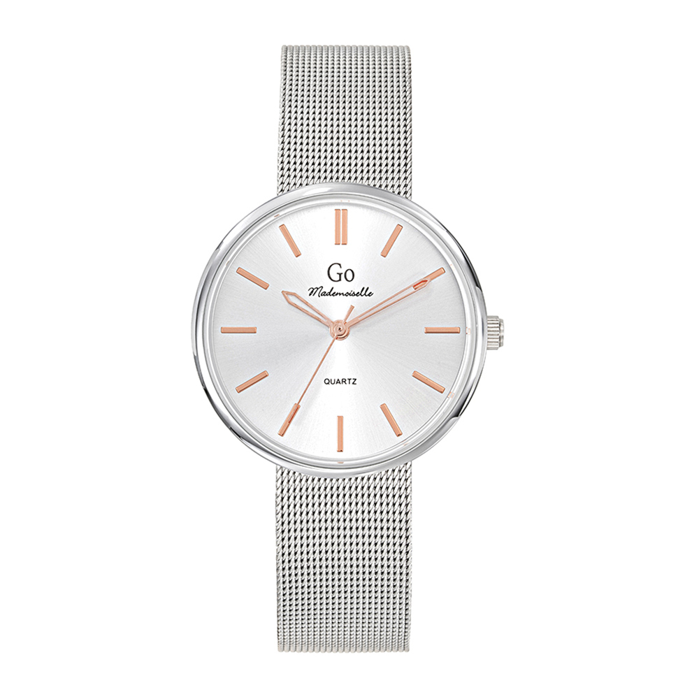Montre Femme Boîtier Argenté Bracelet Métal Argenté - 695559