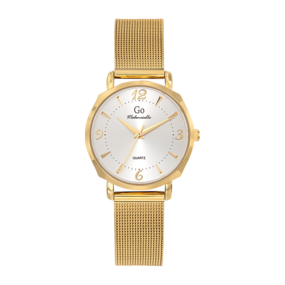 Montre Femme Boîtier Doré Bracelet Métal Doré - 695563