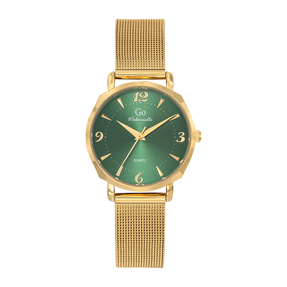 Montre Femme Boîtier Doré Bracelet Métal Doré - 695564