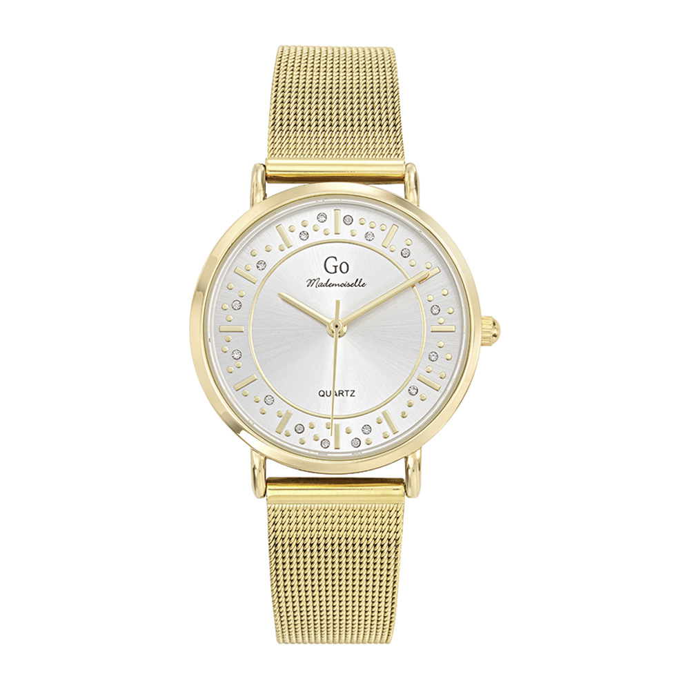 Montre Femme Boîtier Doré Bracelet Métal Doré - 695591