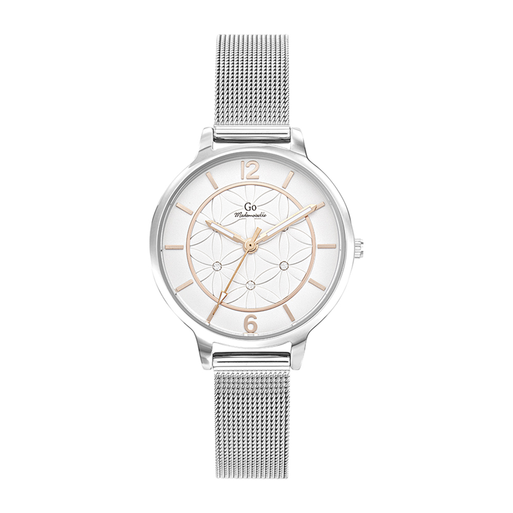 Montre Femme Boîtier Argenté Bracelet Métal Argenté - 695596