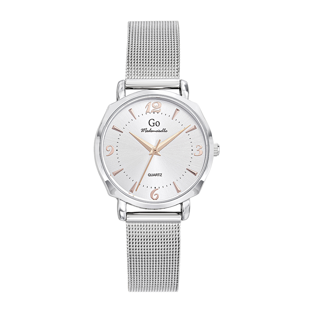 Montre Femme Boîtier Argenté Bracelet Métal Argenté - 695615