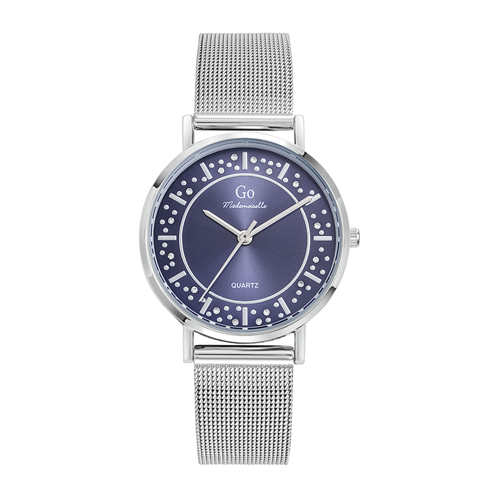 Montre Femme Boîtier Argenté Bracelet Métal Argenté - 695619
