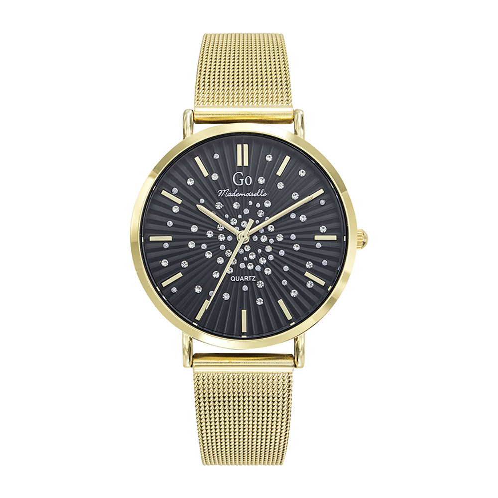Montre Femme Boîtier Doré Bracelet Métal Doré - 695640
