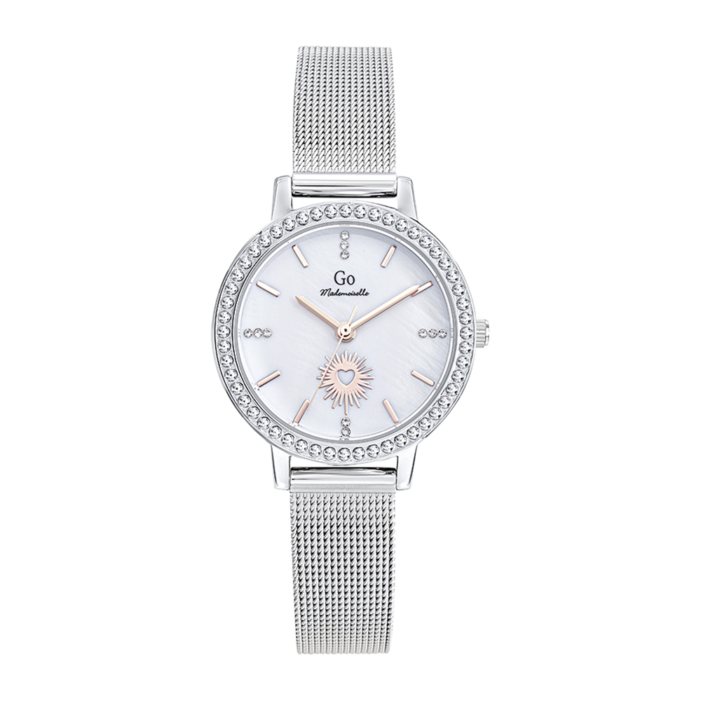 Montre Femme Boîtier Argenté Bracelet Métal Argenté - 695665