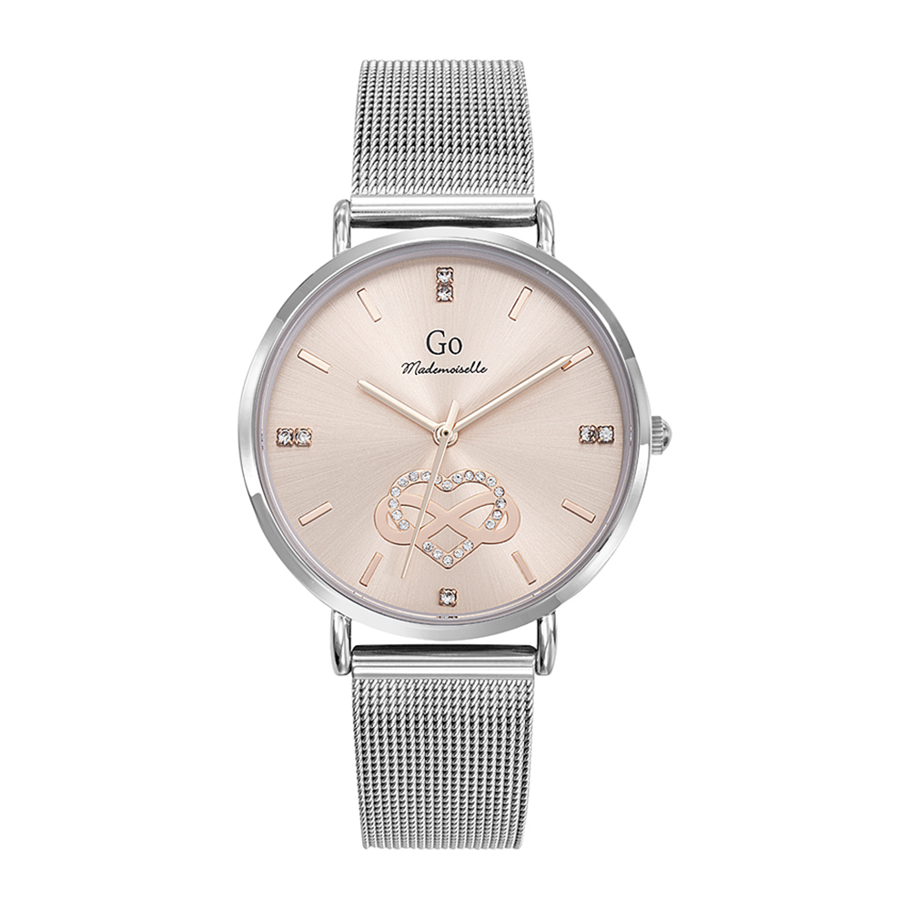Montre Femme Boîtier Argenté Bracelet Métal Argenté - 695668
