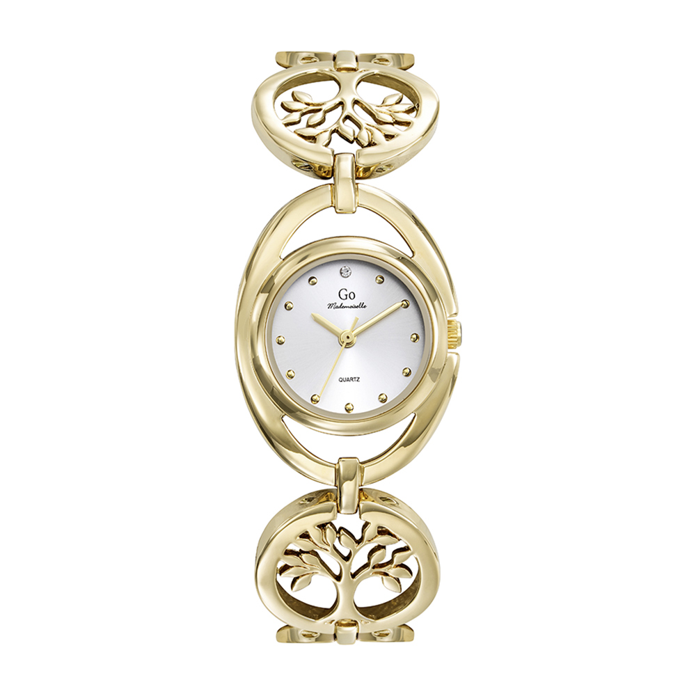 Montre Femme Boîtier Doré Bracelet Métal Doré - 695685