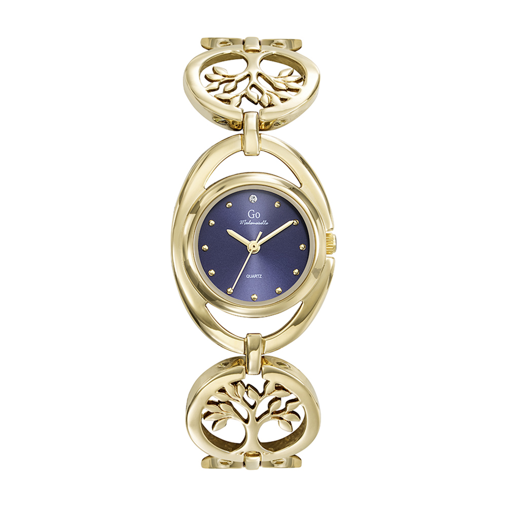 Montre Femme Boîtier Doré Bracelet Métal Doré - 695686