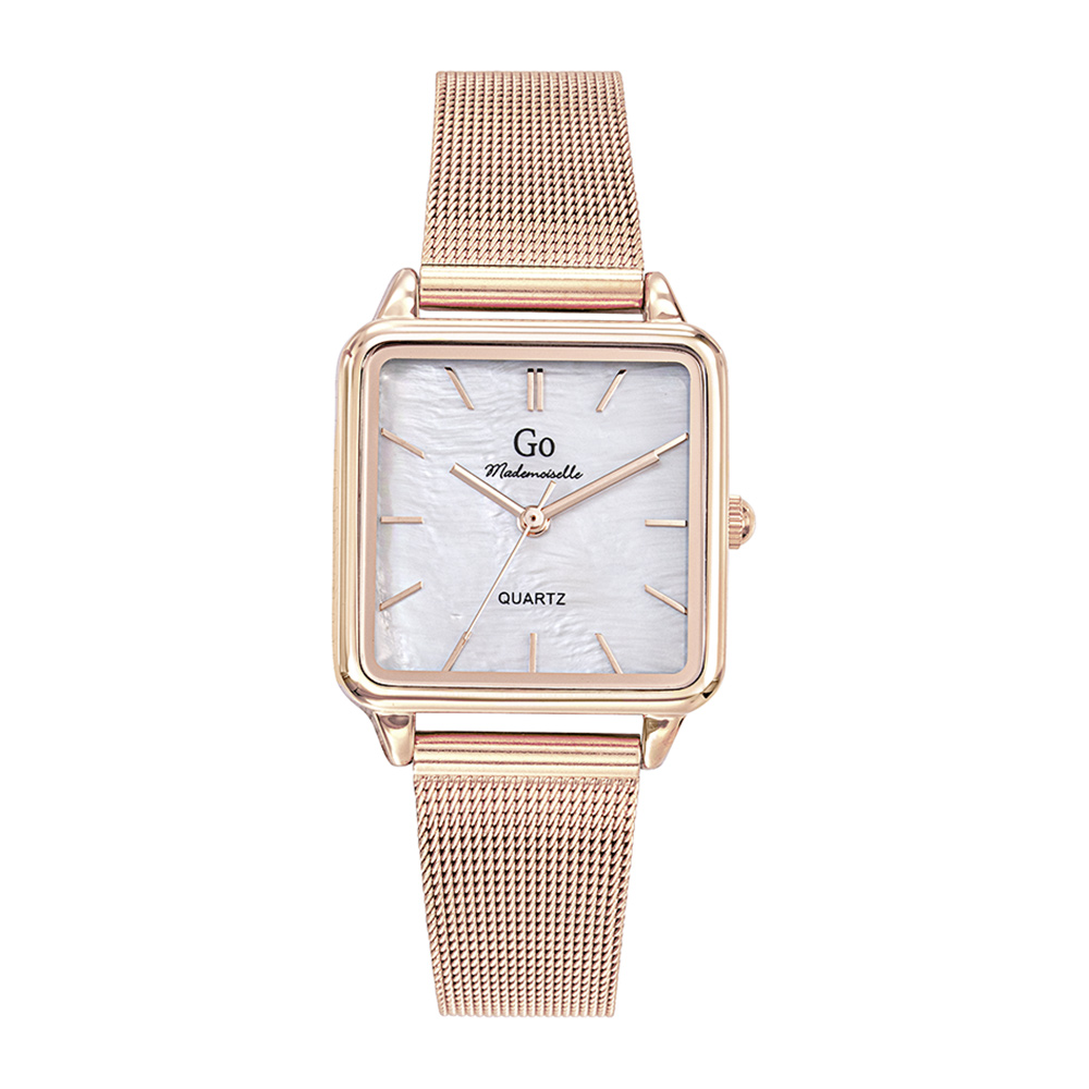 Montre Femme Boîtier Doré rose Bracelet Métal Doré rose - 695627