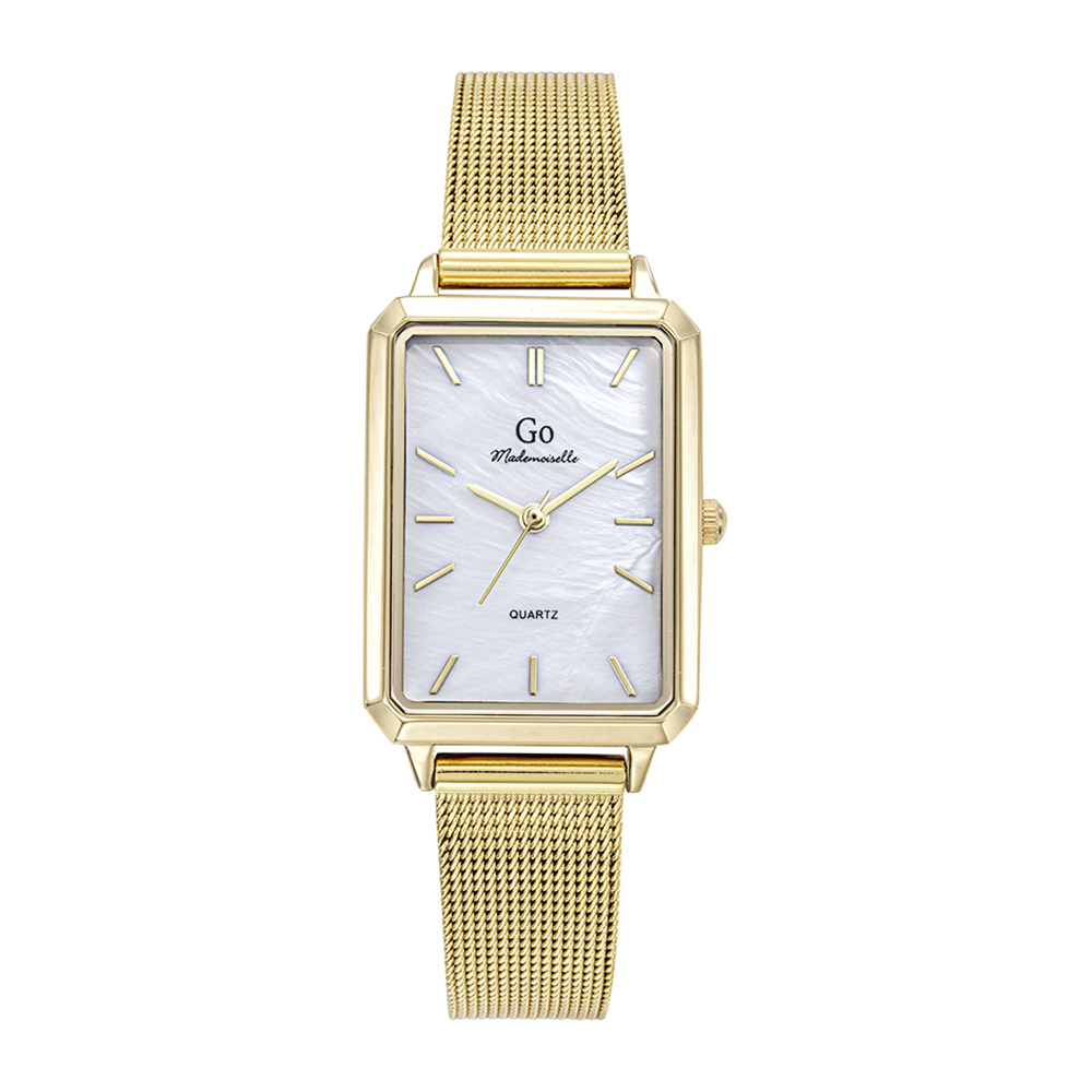 Montre Femme Boîtier Doré Bracelet Métal Doré - 695659
