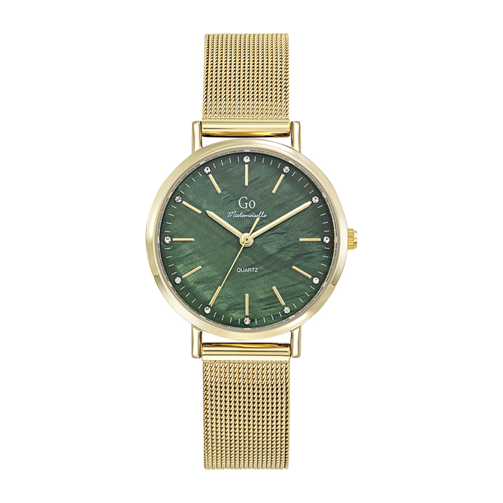 Montre Femme Boîtier Doré Bracelet Métal Doré - 695663