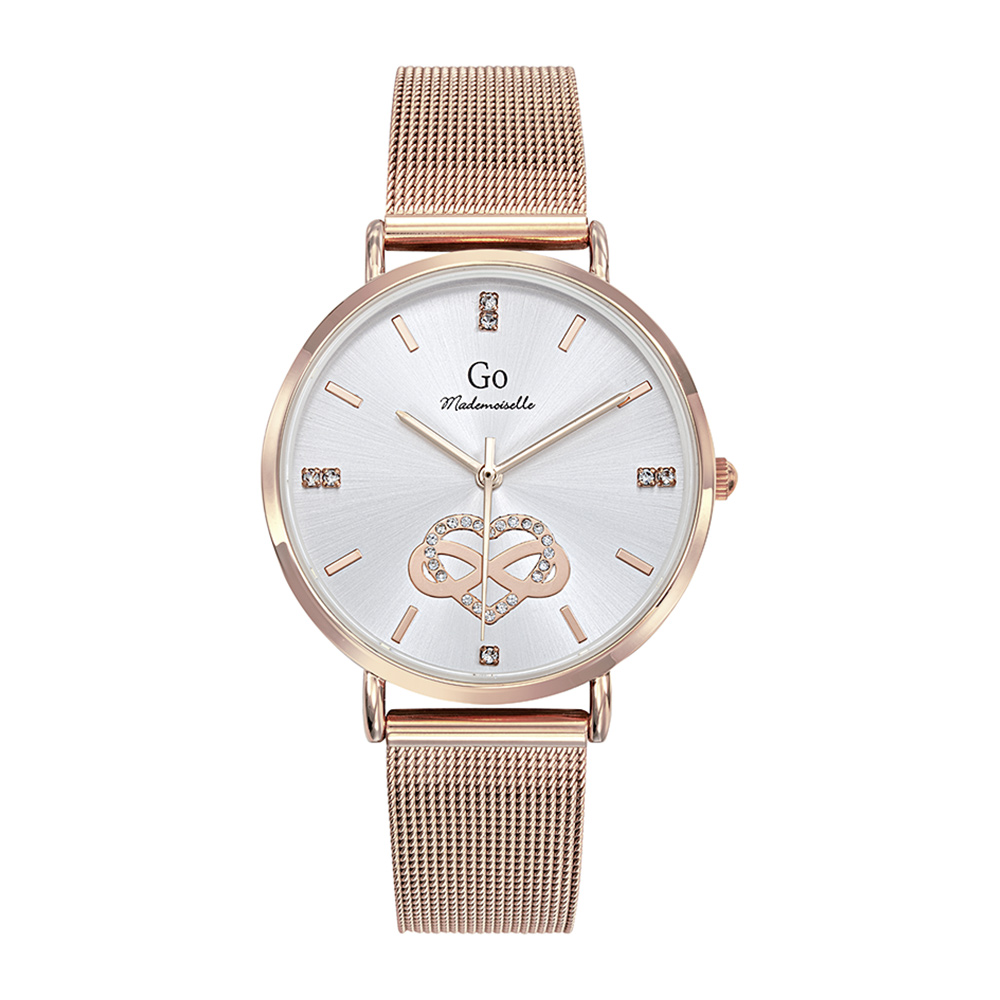 Montre Femme Boîtier Doré rose Bracelet Métal Doré rose - 695670