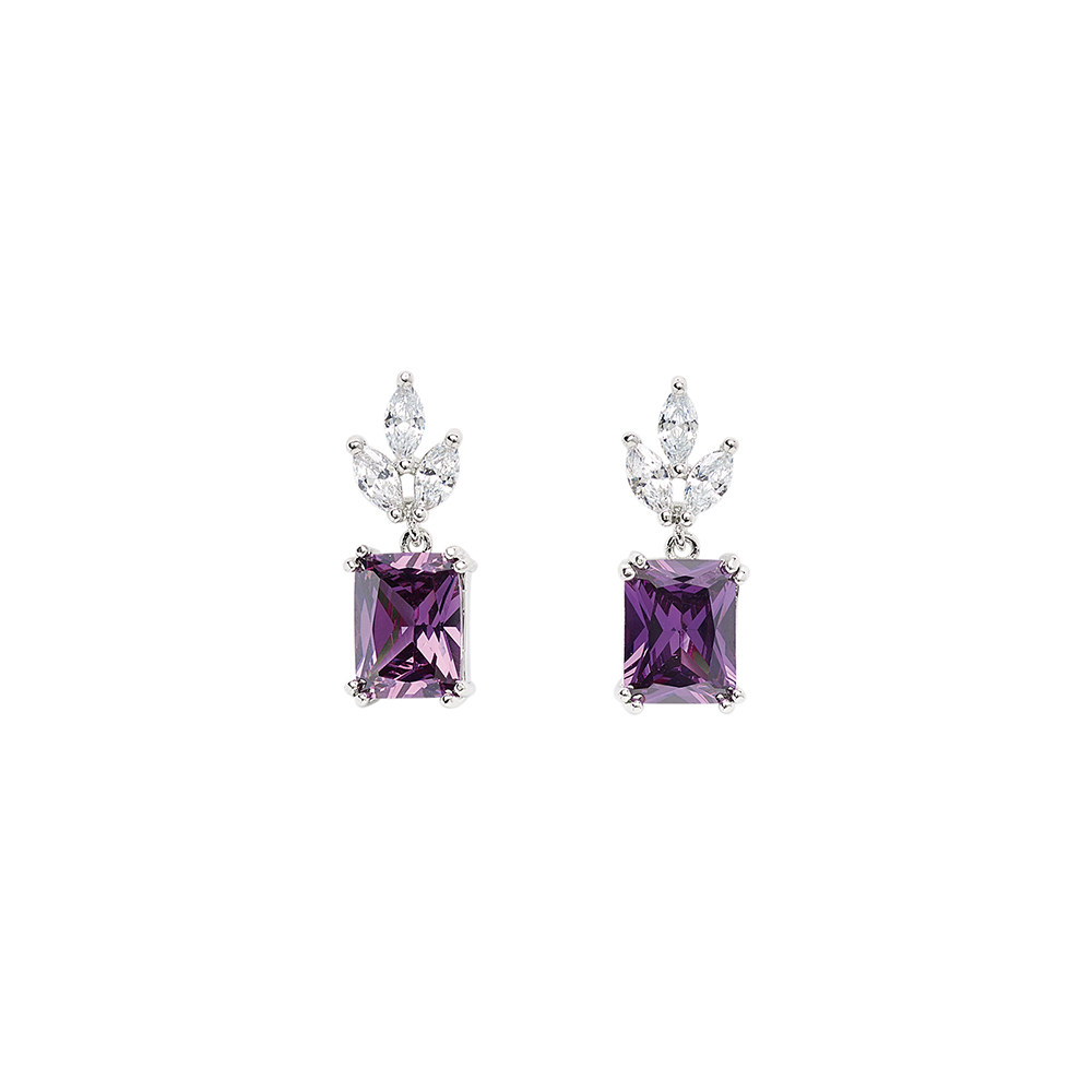 Boucle d'oreille Argent rhodié - 602614