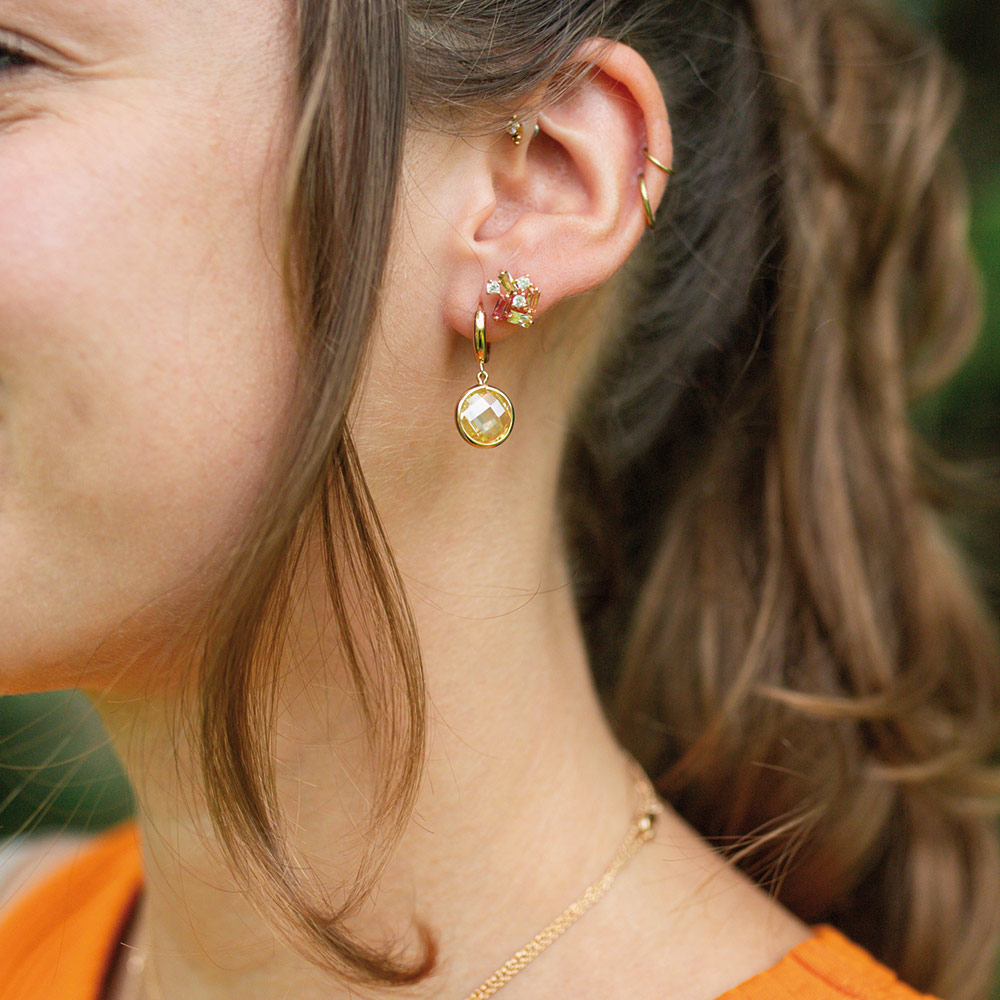 Boucle d'oreille Femme Plaqué or - 606609 – Image 2