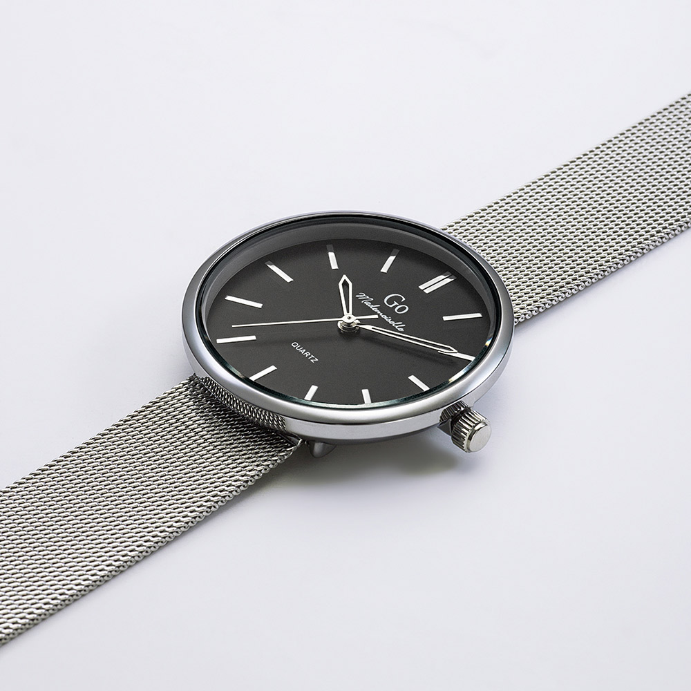 Montre Femme Boîtier Argenté Bracelet Métal Argenté - 695560 – Image 2