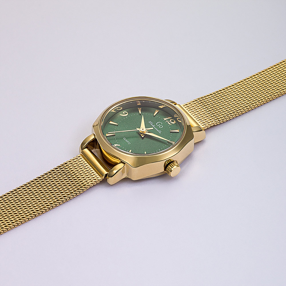 Montre Femme Boîtier Doré Bracelet Métal Doré - 695567 – Image 2