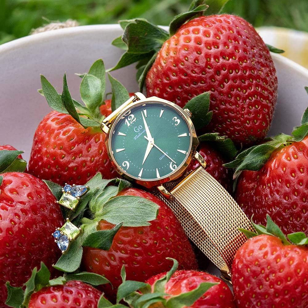 Montre Femme Boîtier Doré Bracelet Métal Doré - 695567 – Image 3