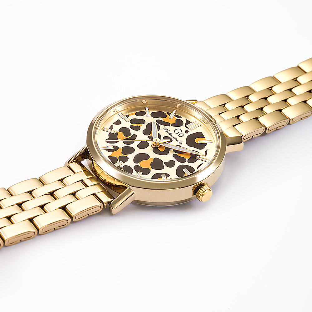 Montre Femme Boîtier Doré Bracelet Métal Doré - 695635 – Image 2