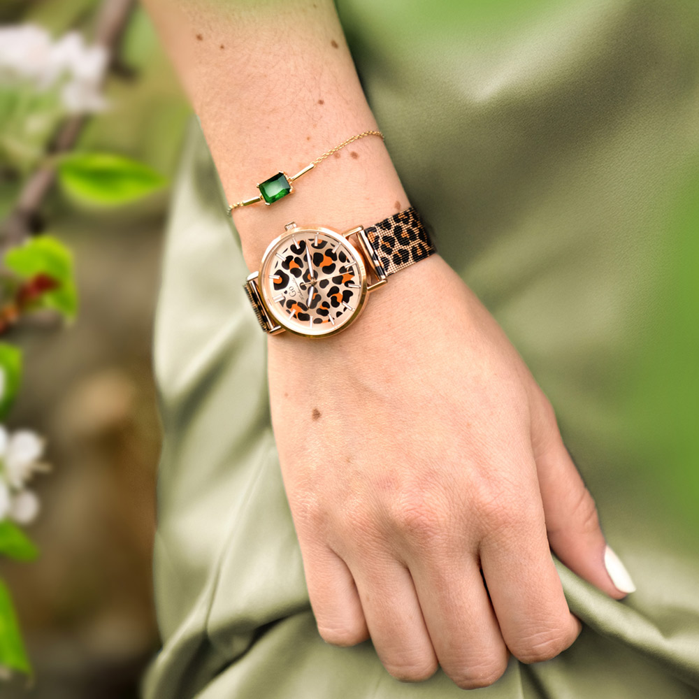 Montre Femme Boîtier Doré rose Bracelet Métal Doré rose - 695679 – Image 3