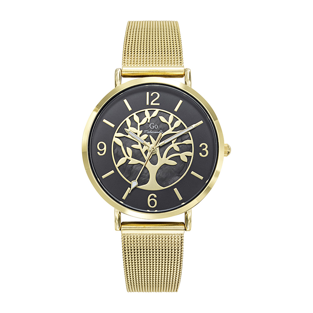 Montre Femme Boîtier Doré Bracelet Métal Doré - 695458