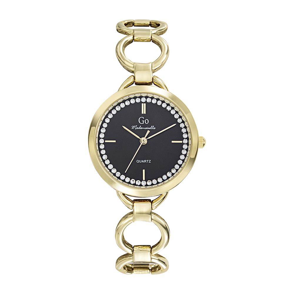 Montre Femme Boîtier Doré Bracelet Métal Doré - 695517