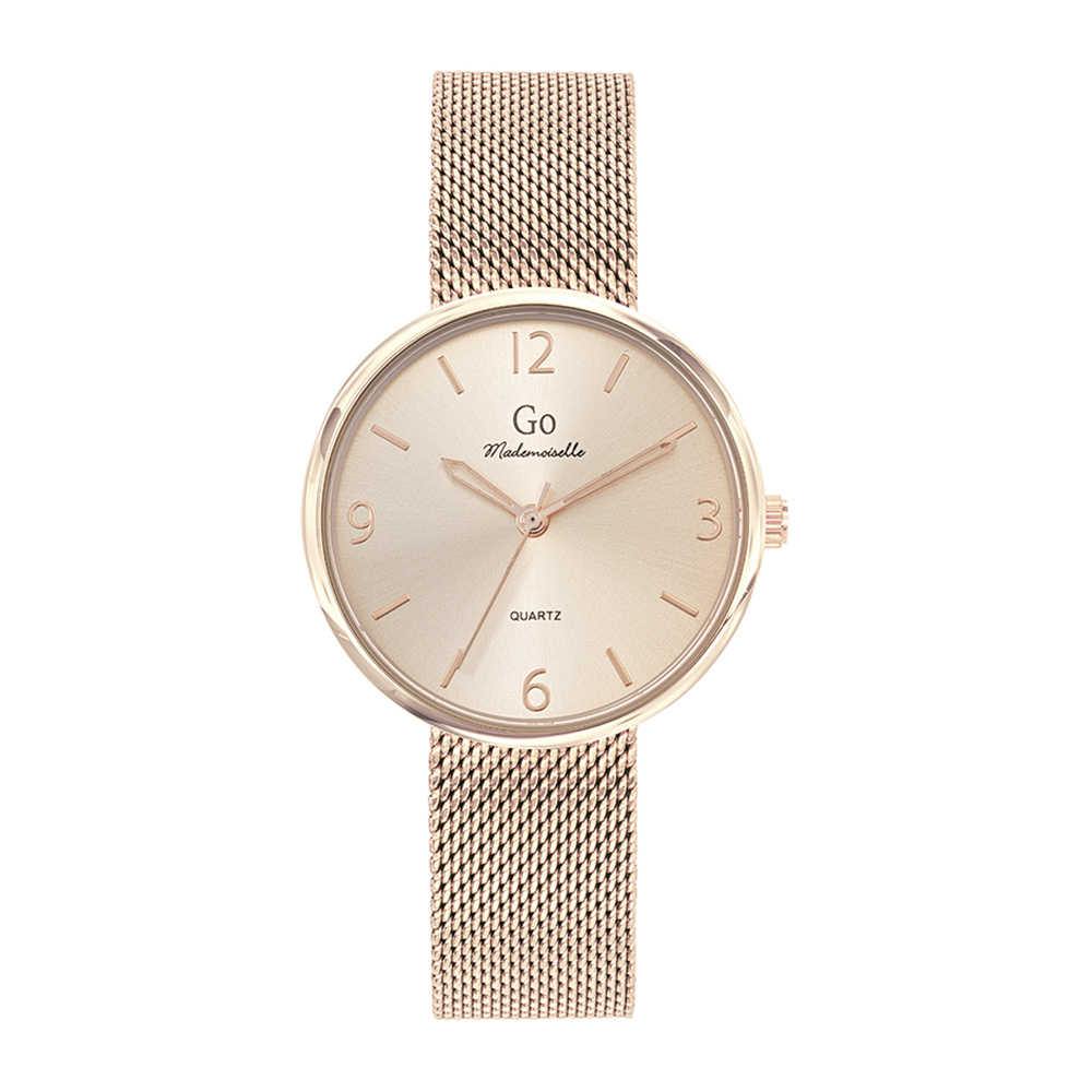 Montre Femme Boîtier Doré rose Bracelet Métal Doré rose - 695589
