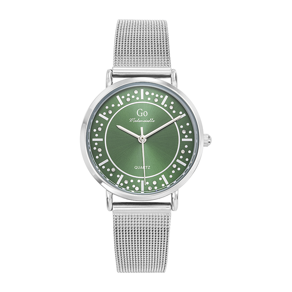 Montre Femme Boîtier Argenté Bracelet Métal Argenté - 695590