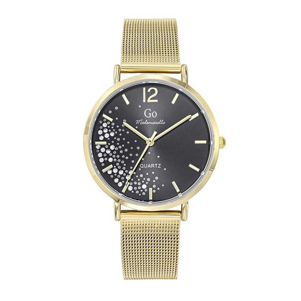 Montre Femme Boîtier Doré Bracelet Métal Doré - 695597