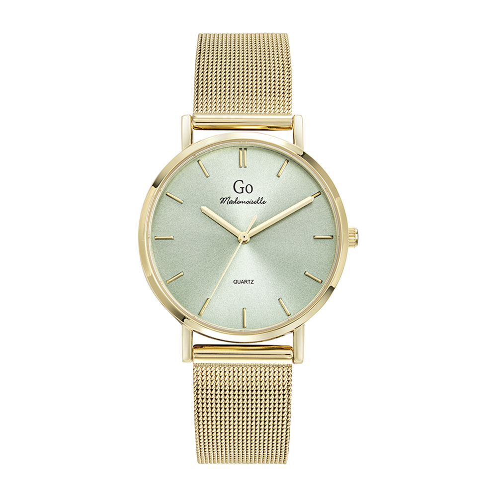Montre Femme Boîtier Doré Bracelet Métal Doré - 695622