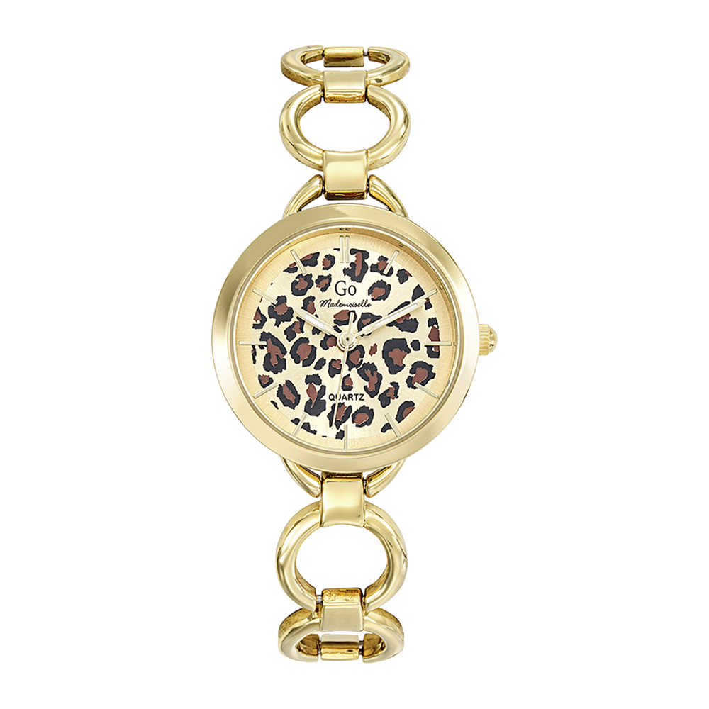 Montre Femme Boîtier Doré Bracelet Métal Doré - 695630