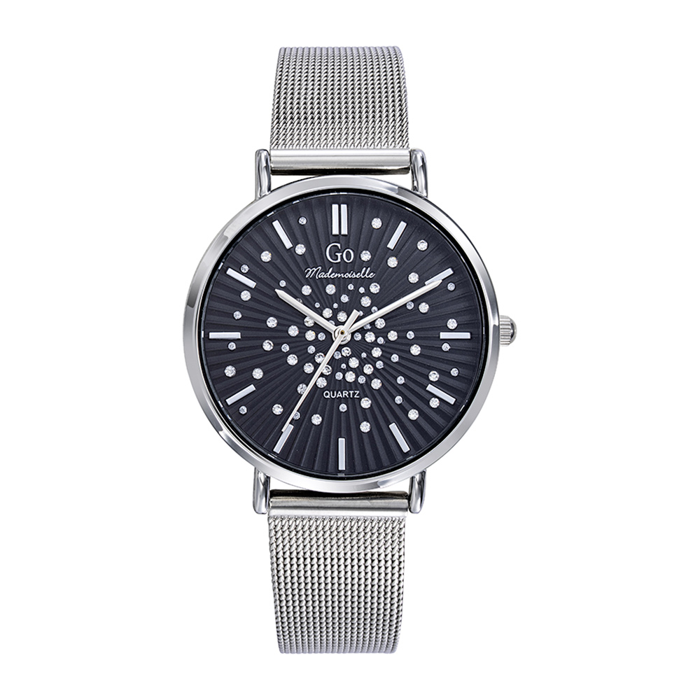 Montre Femme Boîtier Argenté Bracelet Métal Argenté - 695636