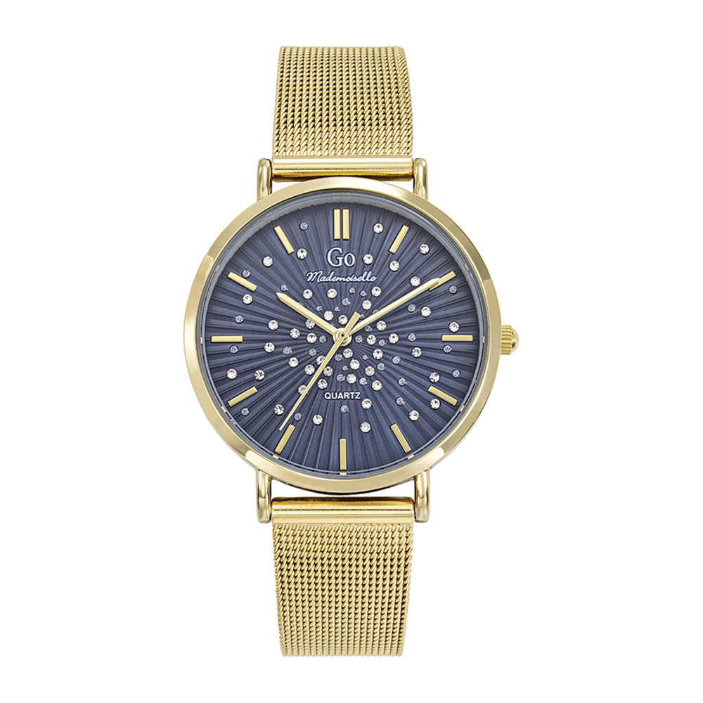 Montre Femme Boîtier Doré Bracelet Métal Doré - 695638