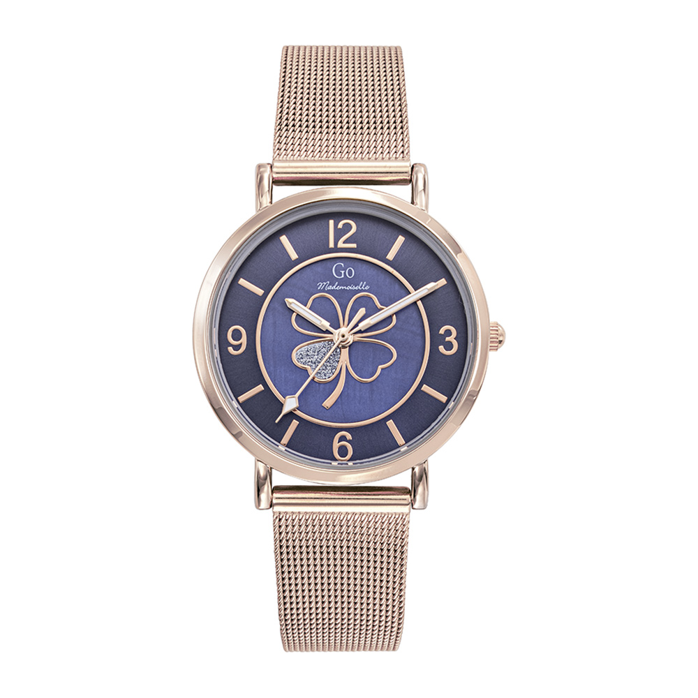 Montre Femme Boîtier Doré rose Bracelet Métal Doré rose - 695644
