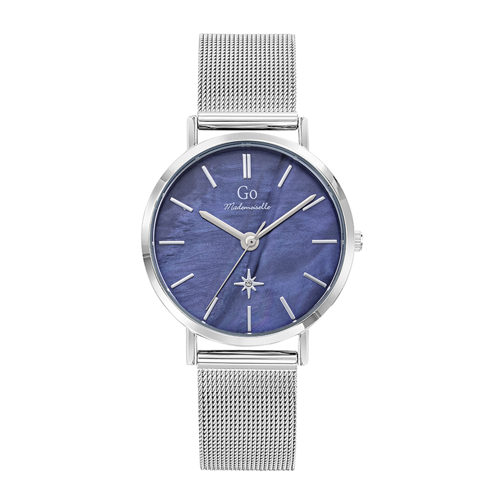 Montre Femme Boîtier Argenté Bracelet Métal Argenté - 695652