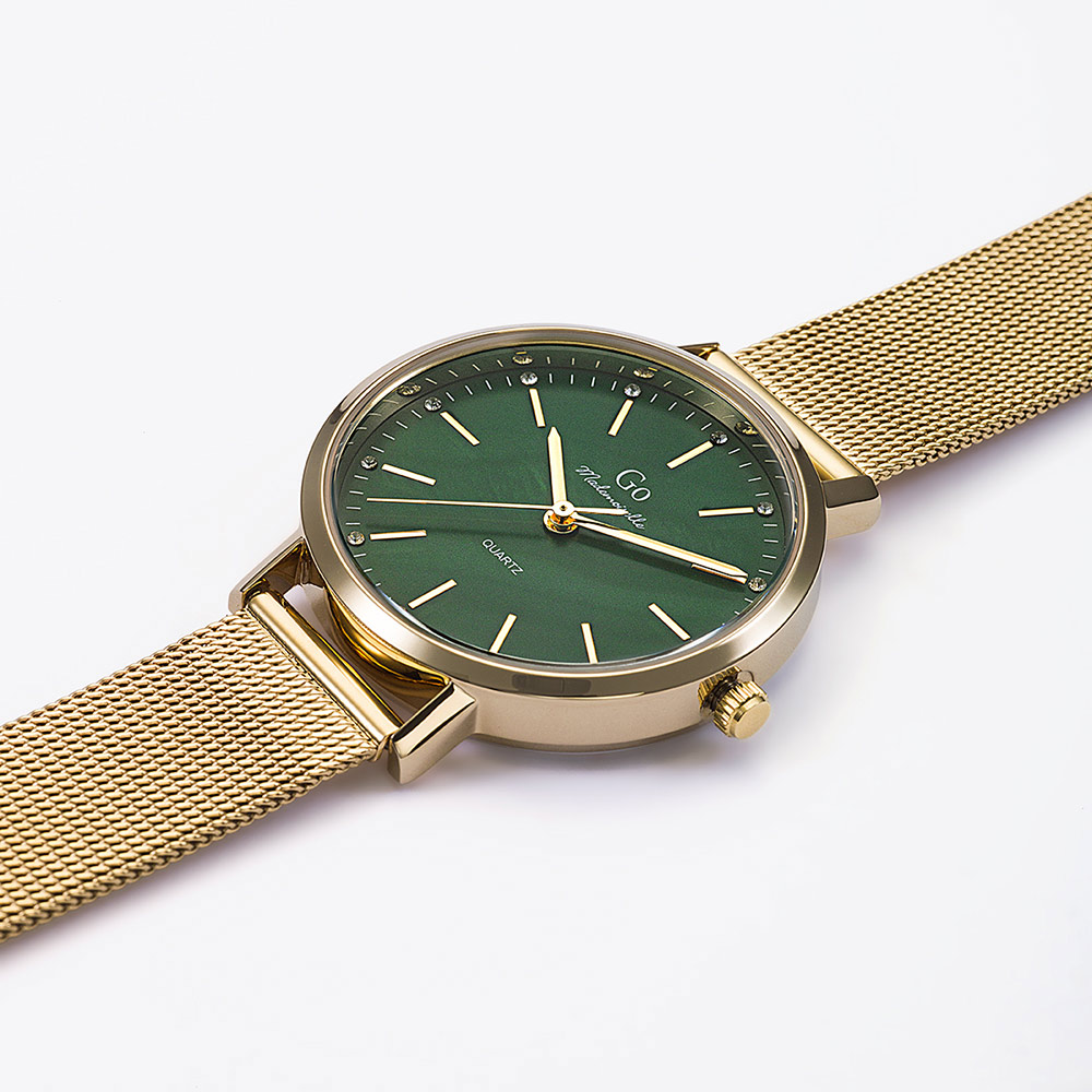 Montre Femme Boîtier Doré Bracelet Métal Doré - 695663 – Image 2