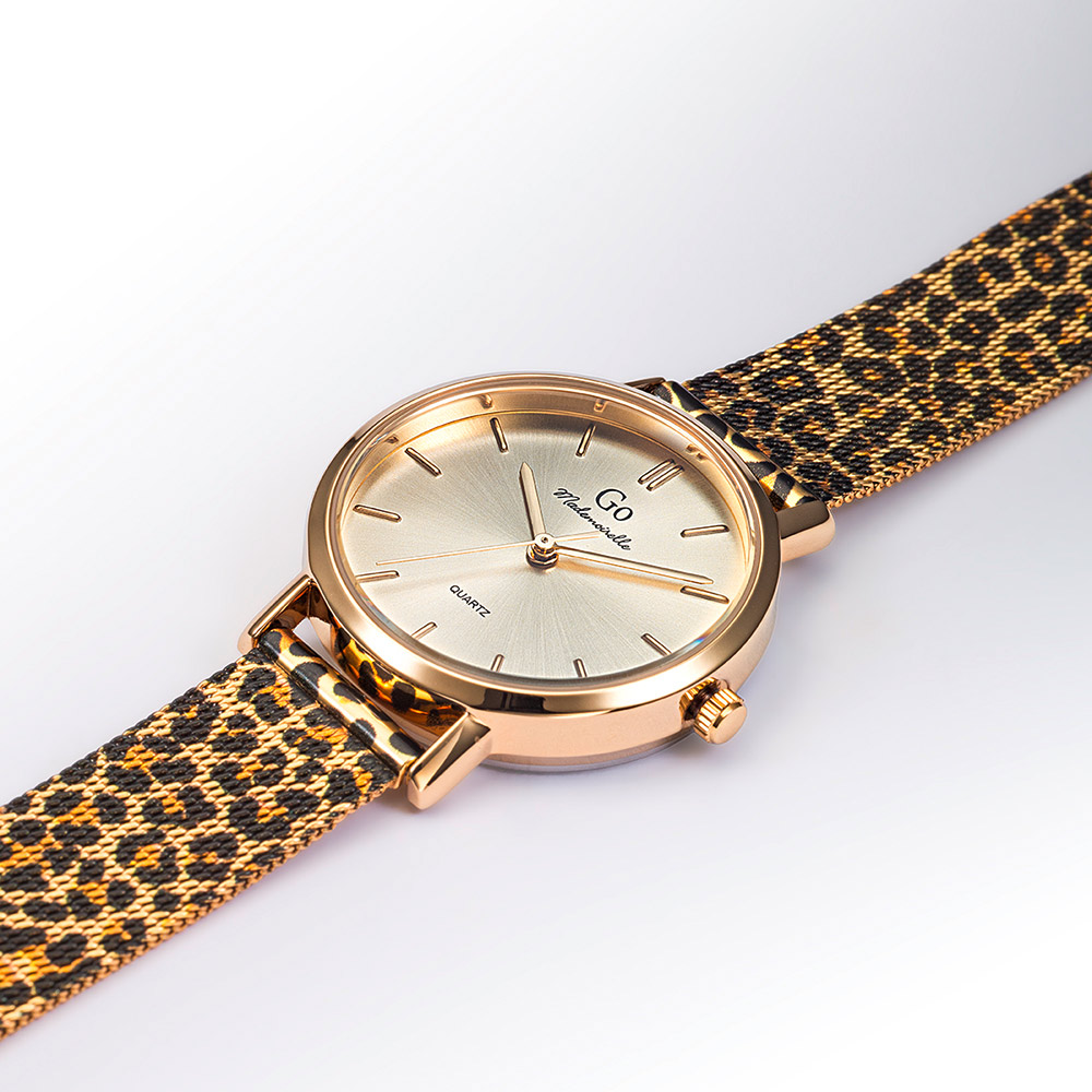 Montre Femme Boîtier Doré Bracelet Métal Doré - 695672 – Image 2